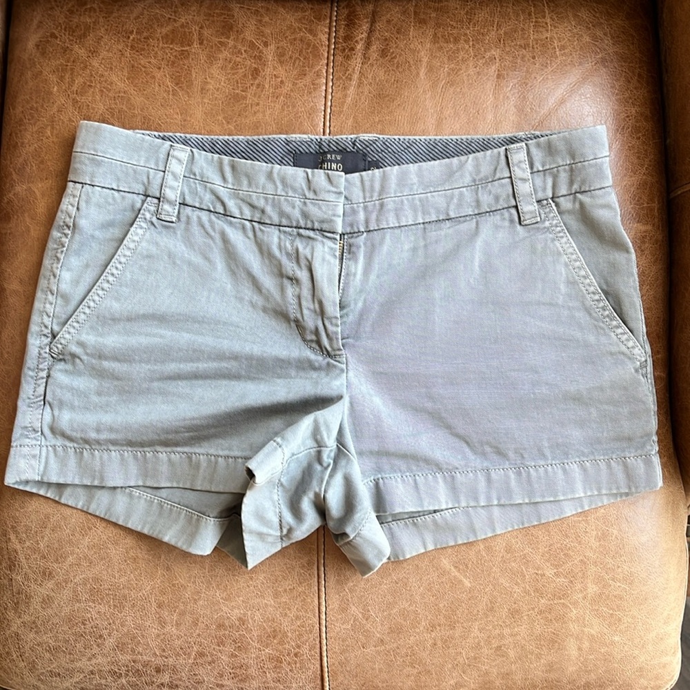 Grey J. Crew Chino Shorts